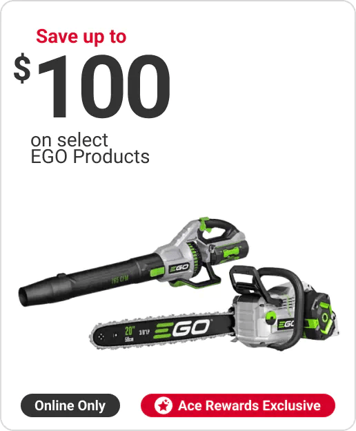 Save up to $100 on select EGO Products