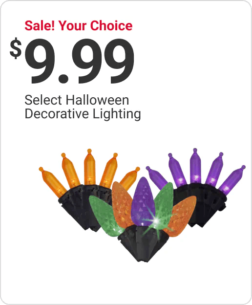 Sale! Your Choice $9.99 Select Halloween Decorative Lighting