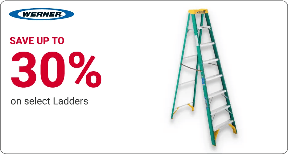 save up to 30% on select ladders