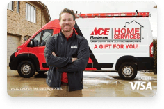 Ace Hardware Home Services VISA gift card