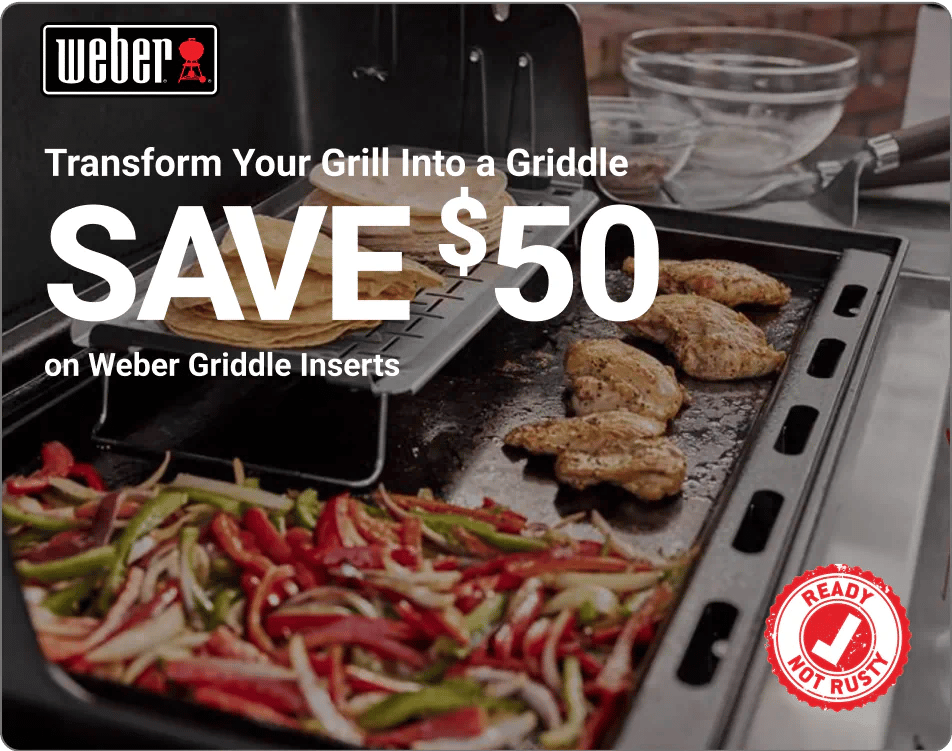 Save $50 on Weber Griddle Inserts