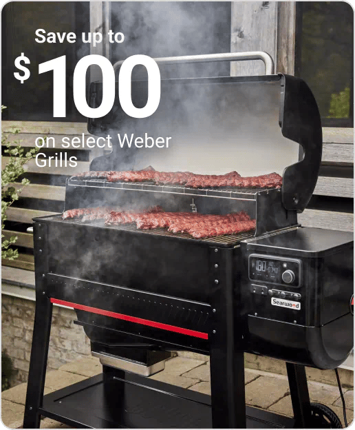 Save up to $100 on select Weber Grills
