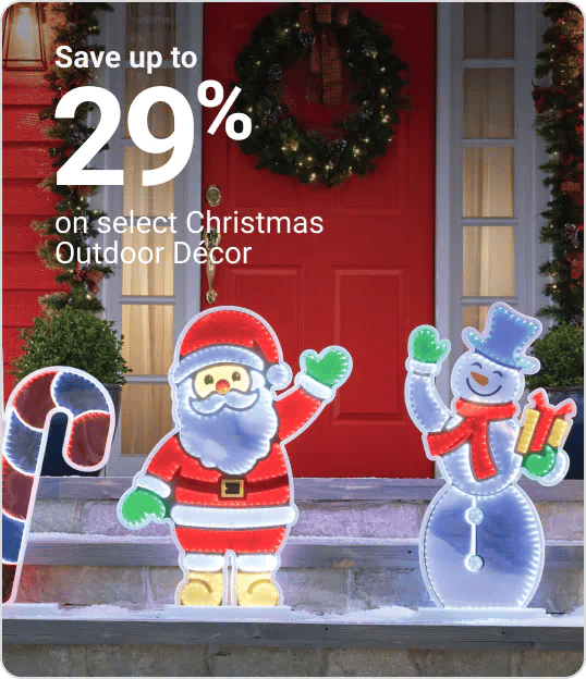 Save up to 25% on select Christmas Decor