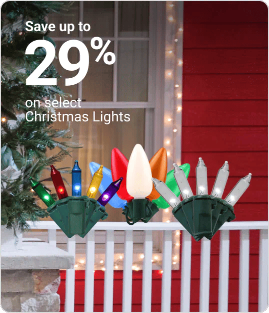 Save up to 25% on select Christmas Lights