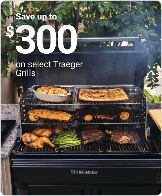 Save up to $300 on select Traeger Grills