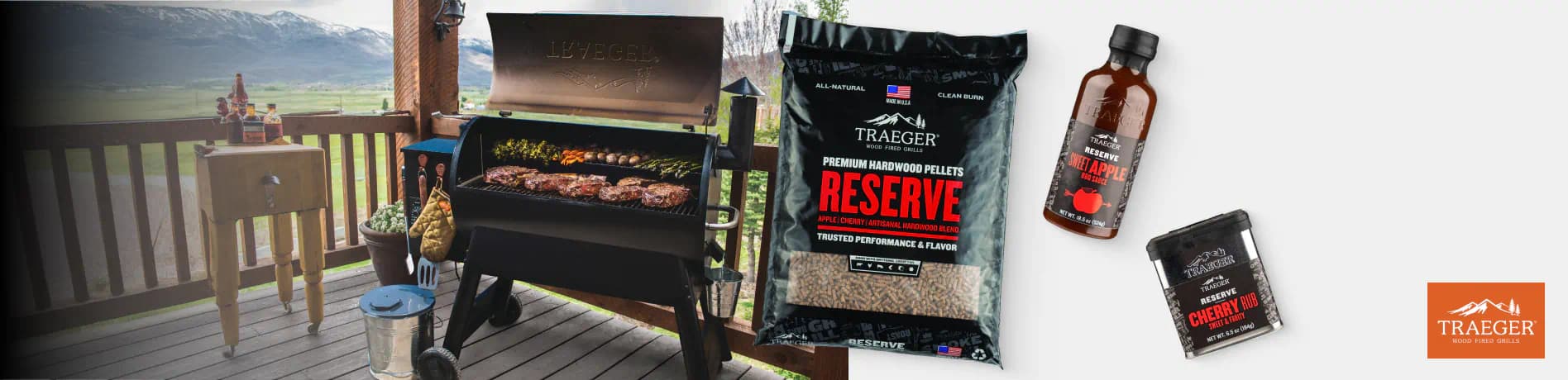 Traeger Grill, Pellets, Sauces, Rubs