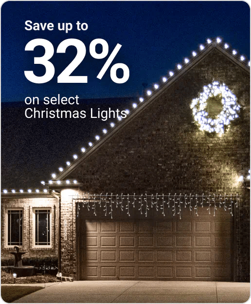 Save up to 32% on select Christmas Lights