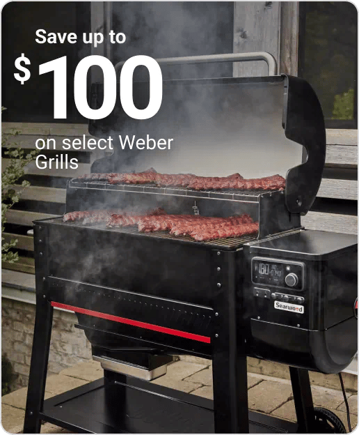 Save up to $100 on select Weber Grills