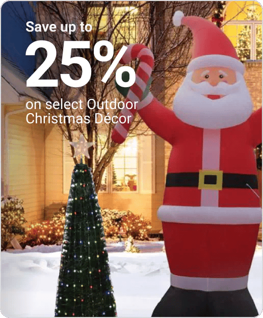 Save up to 25% on select Outdoor Christmas Décor