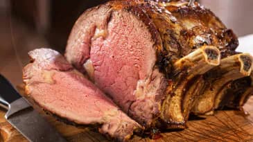 Prime Rib Bone-In on a Traeger