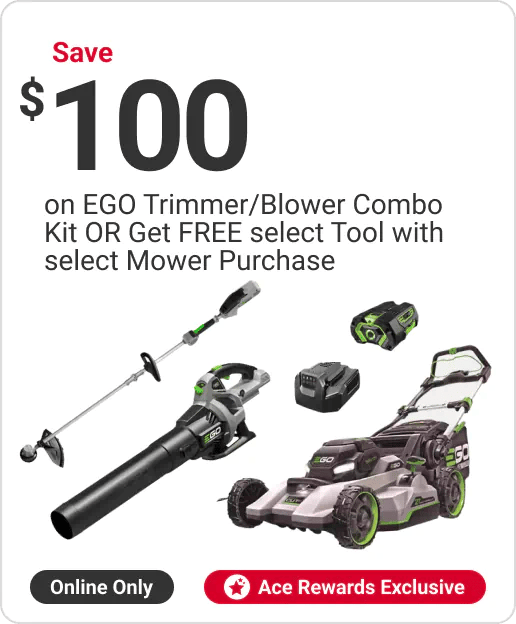 Save $100 on EGO Trimmer/Blower Combo Kit OR Get Free select Tool with select Mower Purchase