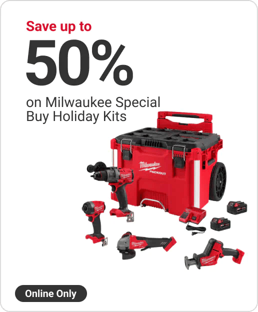 Save up to 50% on Milwaukee Special Buy Holiday Kits