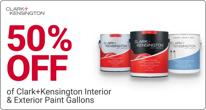 50% off of Clark+Kensington Interior & Exterior Paint Gallons