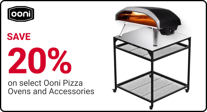 SAVE 20% on select Ooni Pizza Ovens and Accessories