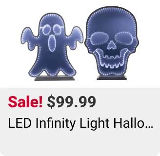 $99.99 LED Infinity Light Halloween Décor