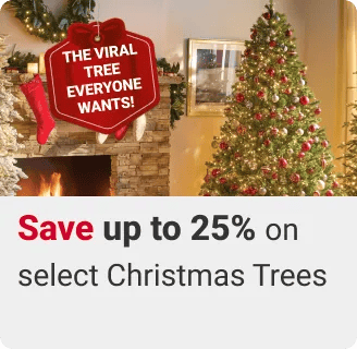 Save up to 25% on select Christmas Trees