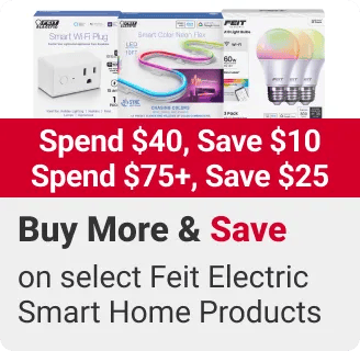 Buy More & save, on select Feit Electric Smart Home Products
