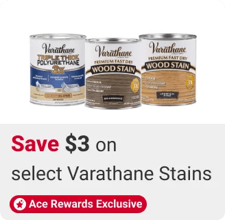 Save $3 on select Varathane Wood Stain Quarts