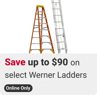 Save up to $90 on select Werner Ladders