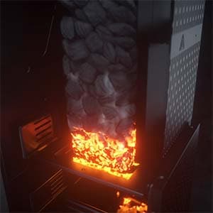 Gravityfed Charcoal Hopper