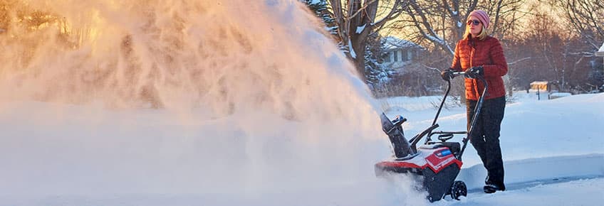 Used riding lawn mower snow blower combo for online sale