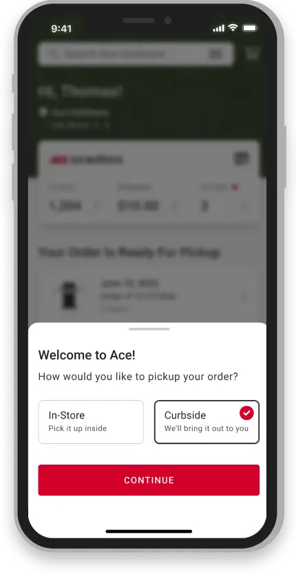 Ace App - Order Tracking