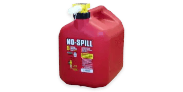 No-Spill Plastic Gas Can