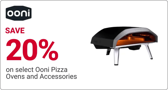 SAVE 20% on select Ooni Pizza Ovens and Accessories