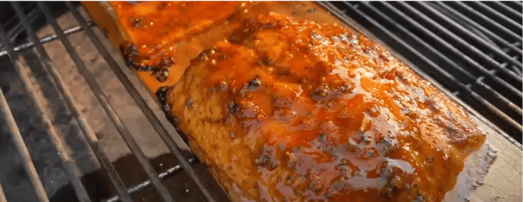 Big Green Egg Cedar Planked Salmon