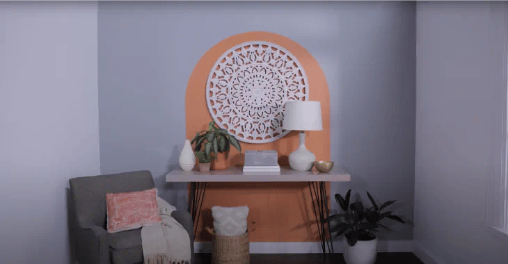 how to paint an arch on the wall