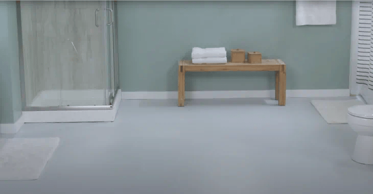 how to paint a bathroom floor