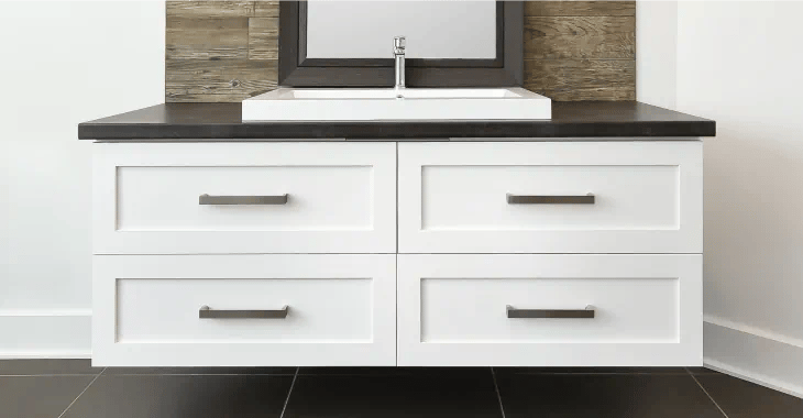 how to paint a bathroom vanity
