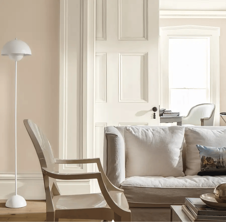 Room painted light