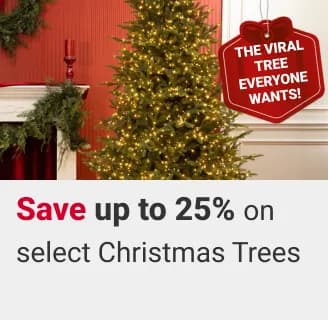 The viral tree everyone wants! Save up to 25% on select Christmas Trees