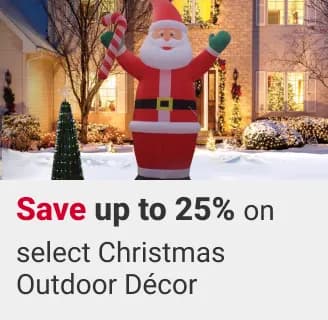 Save up to 25% on select Christmas Outdoor Decor