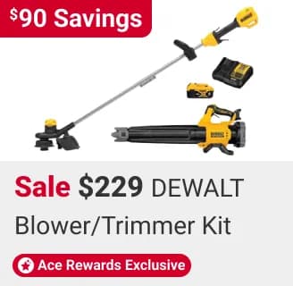 Sale $229 DeWalt 20V MAX 20 V Battery Blower/Trimmer Kit - $90 Savings!