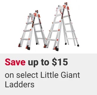 Save up to $15 on select Little Giant Ladders