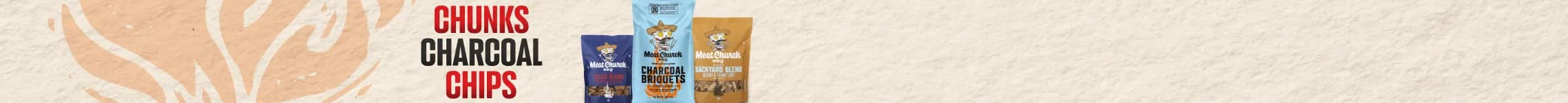 Meat Church BBQ - Chunks, Charcoals, Chips