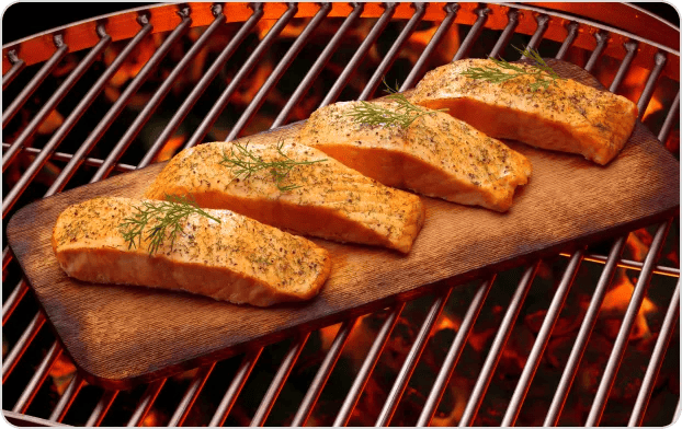 Big Green Egg Cedar Plank Salmon