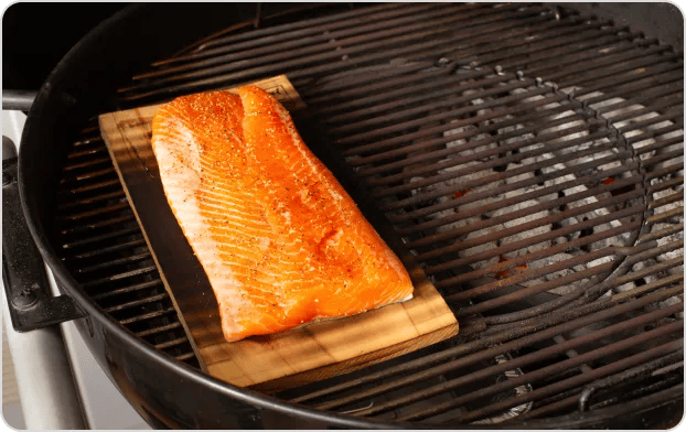 Weber Cedar Plank Salmon