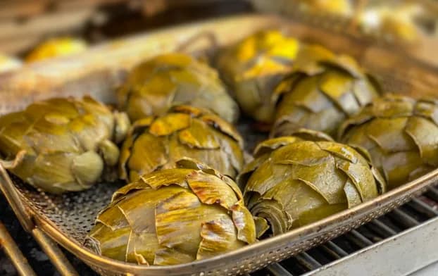 Weber Grilled Artichokes