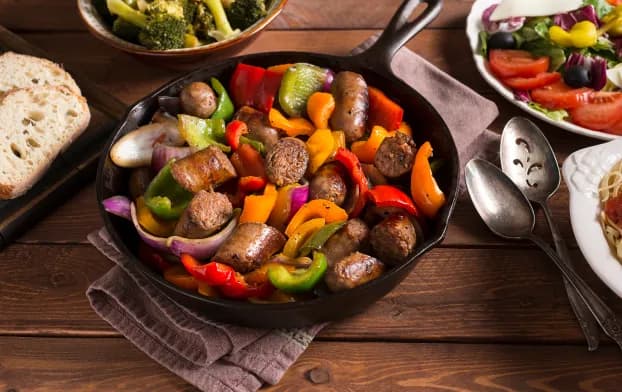 Traeger Sausage & Peppers