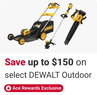 save up to $150 on select DEWALT Mowers & Outdoor Power Tools