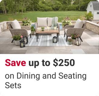 save up to $250 on dining and seating sets