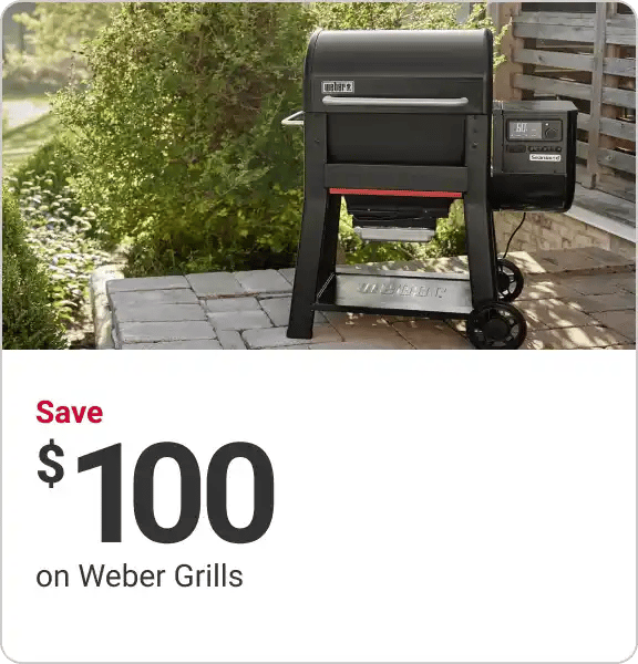 Save $100 on Weber Grills