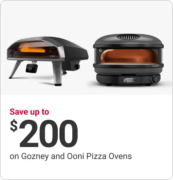 Save up to $200 on Gozney and Ooni Pizza Ovens