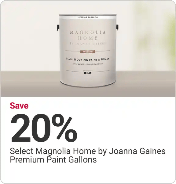 20% Off Magnolia Premium Paint Gallons