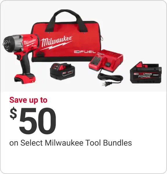 Save Up to $50 on Select Milwaukee Tool Bundles