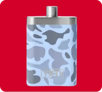 YETI 7 oz Blue Camo Stainless Steel Flask