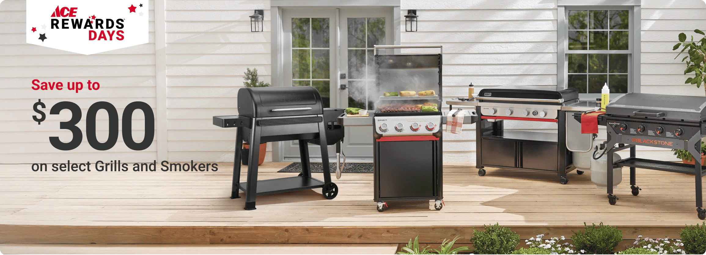 Save up to $300 on Select Grills and Smokers